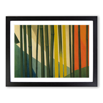 Stupendous Abstract Bamboo Forest 1 Piece Single Picture Frame Painting