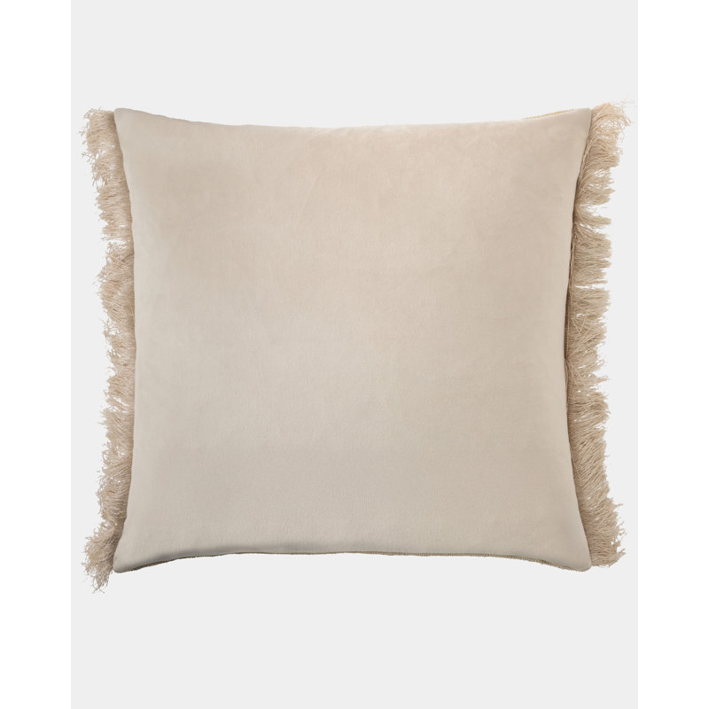 Duafe Beaded Pillow Cover & Insert, Sand