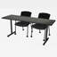 Table de formation à base en T 84 x 24 po Inbox Zero Kobe - 2 chaises Knight-721353594-721353569