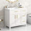 Meuble-lavabo avec comptoir, meuble-lavabo avec deux portes et trois tiroirs-479893480