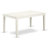 5 Piece Dining Set Includes a Rectangle Dining Room Table and 4 Baby Blue Linen Fabric Upholstered Chairs, Linen White-234254074-234254075-167708017