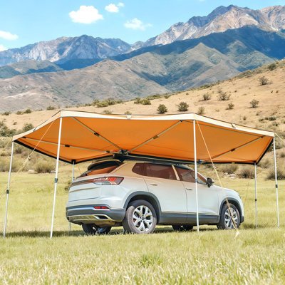 VEVOR 608.08 cm W x 424.89 cm D Polyester Retractable Trailer Awning