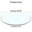 Plateau de table rond de rechange en verre épais de 0,36 po Ivy Bronx-920703943