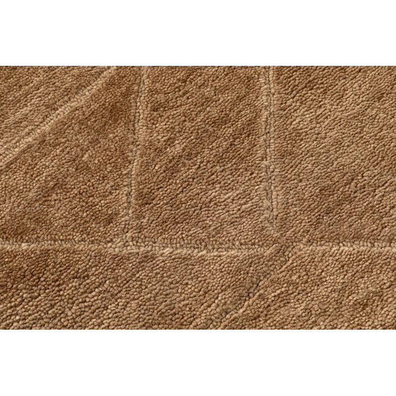 Ebern Designs Hand Tufted Wool Relief Rug, Rectangle 3' x 5'