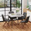 Fung Marble Top Metal Base Dining Table-2012168394