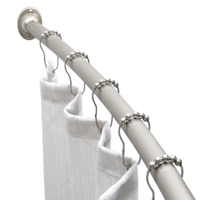 Espanola 72'' Curved Fixed Shower Curtain Rod