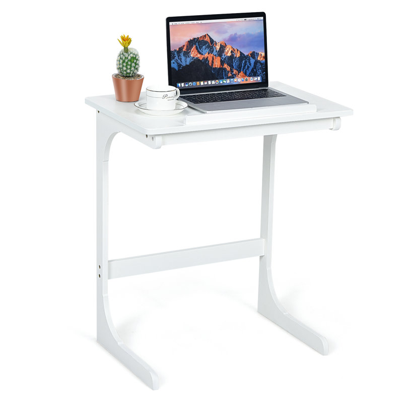 Kayeloni Tray Top C Table End Table, White