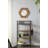 18.5" Hexagon Wall Decor Mirror With Solid Wood Frame-433673480