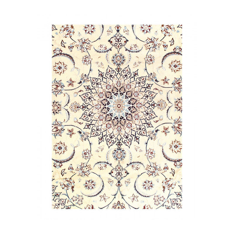Fine Hand Knotted Silk & wool Nain 8'2"X11'5"