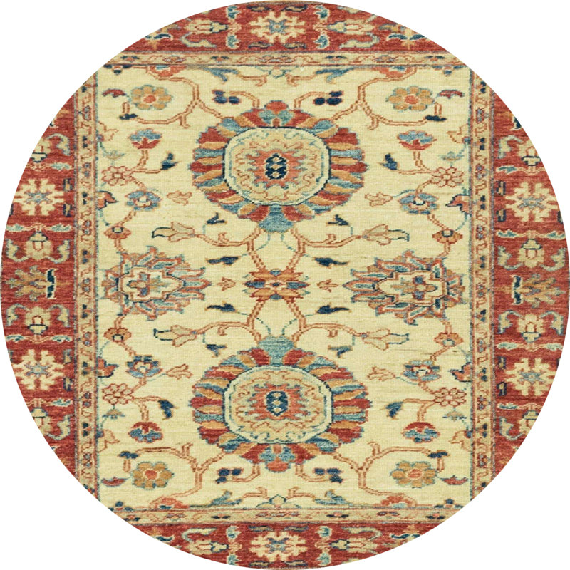 Tapis abstrait moderne 2442, Rond 6 pi