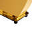 Modern Rectangular Table With 0.4 Inch Black Patterned Tabletop And Gold Legs