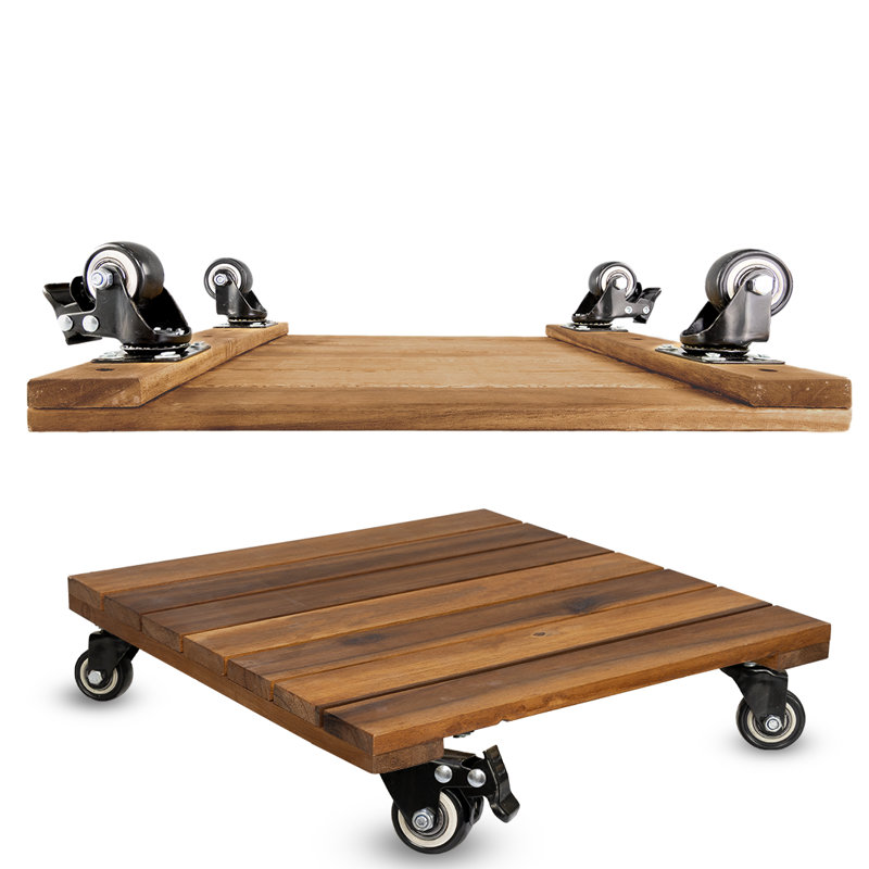 Picola Square Caddy Plant Stand, H 3,14 po x l 12 po x P 12 po