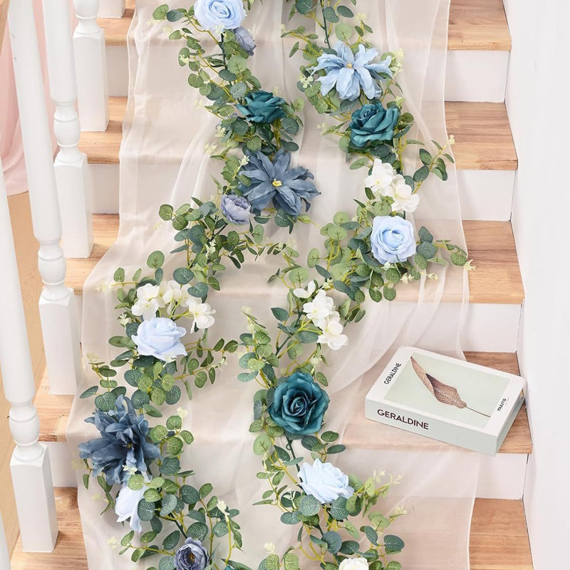 Artificial Eucalyptus Greenery With Flowers