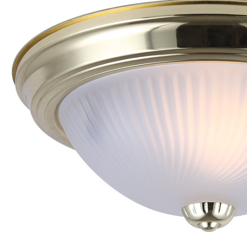 Loggins Flush Mount, Polished Brass