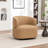 Tybias Faux Leather Swivel Barrel Chair-94926784
