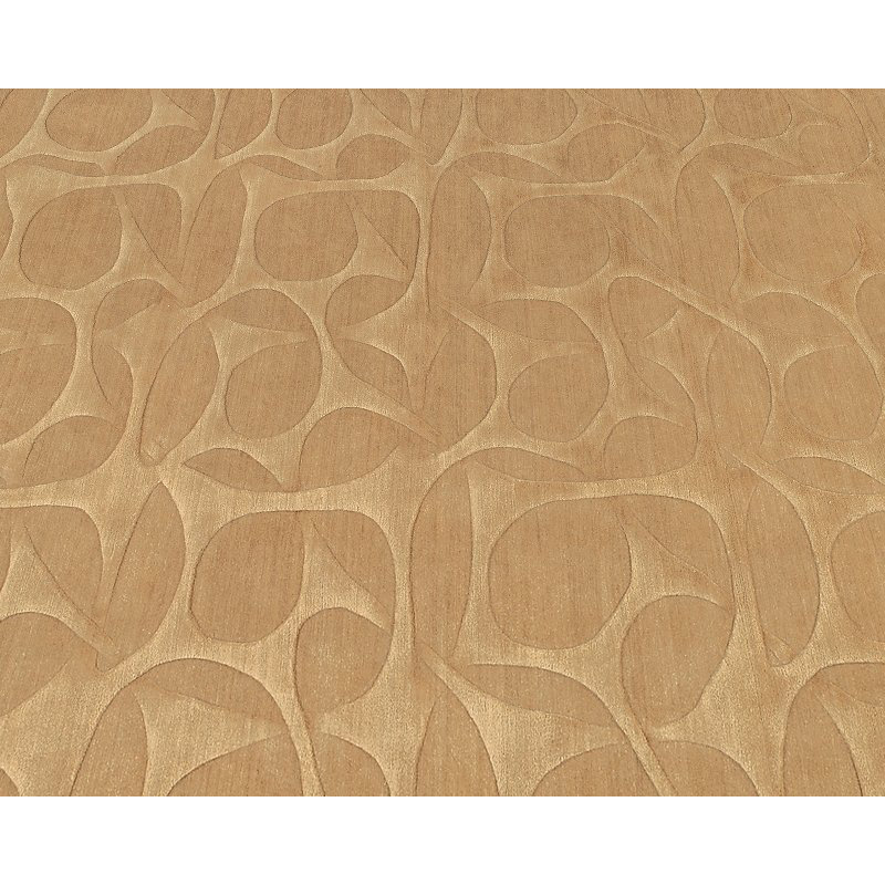 Molecular Wool Geometric Area Rug in Gold, Rectangle 9' x 12'