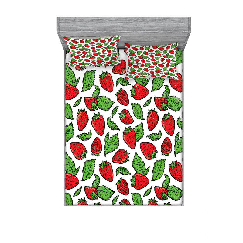 Microfiber Sheet Set, Queen Sheet Set with Fitted Sheet