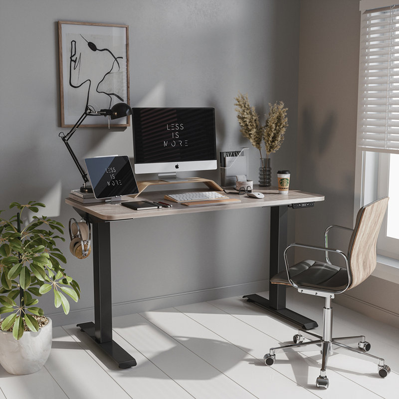 Bureau pour travailler debout à hauteur réglable, Bloc de boucher, H 46 po x l 48 po x P 24 po