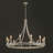 Marconi 12-Light Dimmable Wagon Wheel Chandelier -1213244984