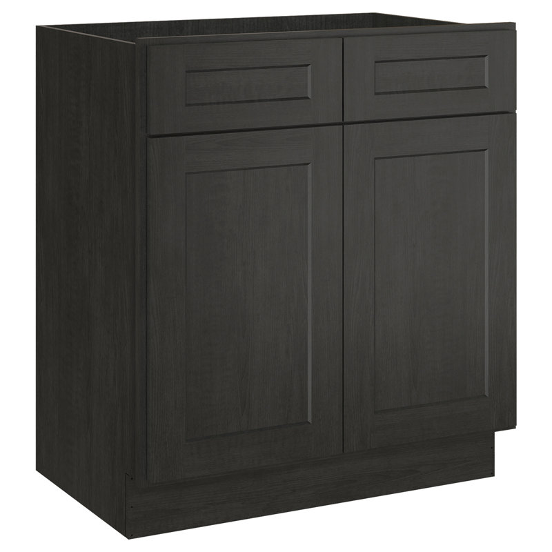 Cozy Design 30'' Single Bathroom Vanity Base Only, Shaker Charcoal