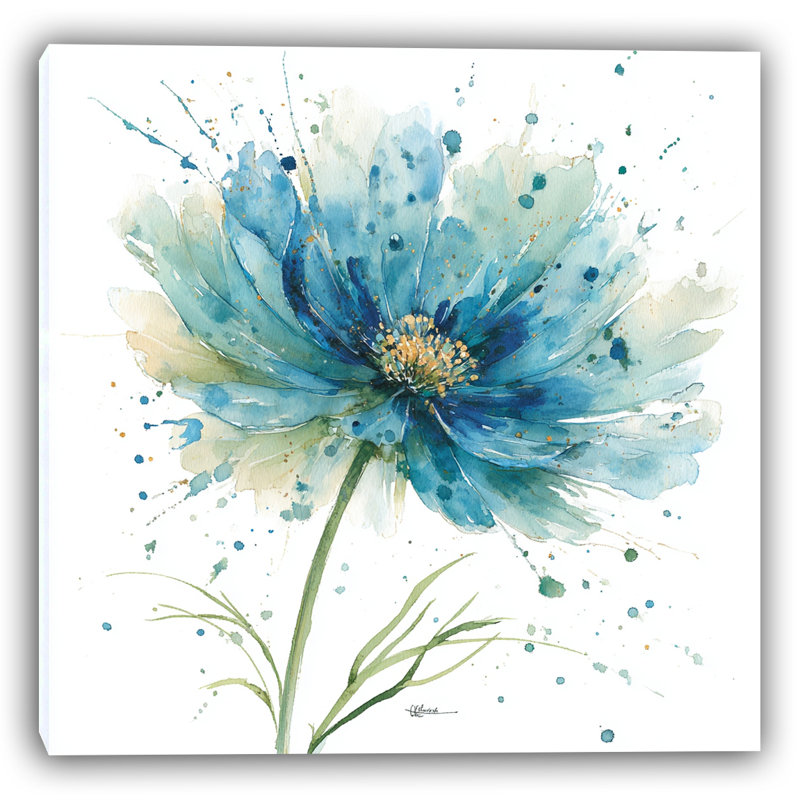 Celestial Bloom I - Wrapped Canvas Print, 20" H x 20" W