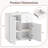 Kitchen Sideboard Buffet Cabinet with 2 Drawers, 2 Doors and 3 Adjustable Shelves