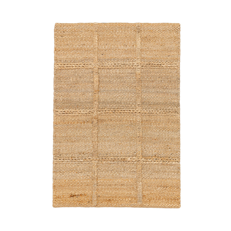 Aberdeen Handwoven Jute Accent Rug, Beige, Rectangle 2' x 3'