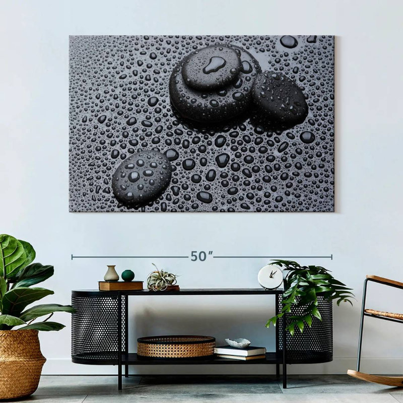 Kerrick Dewy - pierres noires, H 34 po x l 51 po