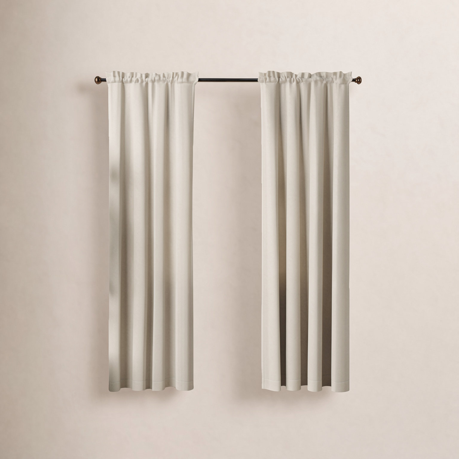 Dorcia Blackout Curtain - Basics by Wayfair™, Pearl, 40" W x 84" L