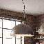 Luminaire suspendu en forme de dôme à 3 lumières Jaime en bronze huilé / doré-19292428