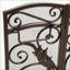 Pare-étincelles pliable 3 panneaux Traditional | Noir + fer doré | L 53,5 x H 36,5-740480995