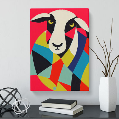 Sheep Pop - Wrapped Canvas
