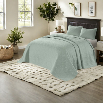 Charming Reversible Bedding Set, Seafoam, Cotton Comfort