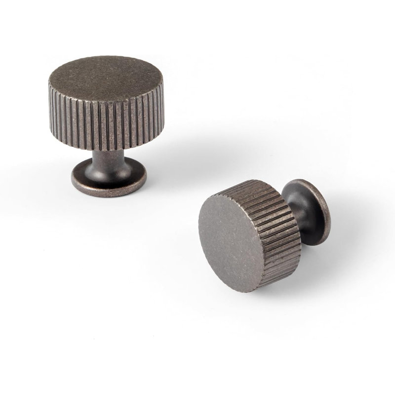 Boutons d'armoire en alliage de zinc Goo-Ki avec finition vieillie - Poignées de quincaillerie durables pour la cuisine, la chambre à coucher et les meubles - Paquet de 6
