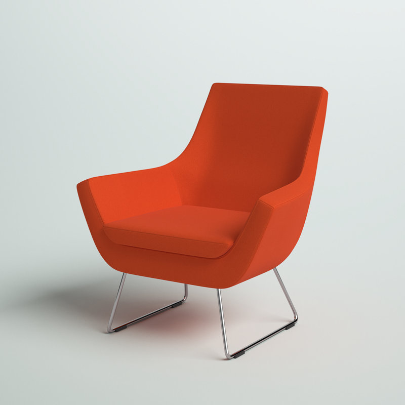 Méridienne Lakewood, Laine orange Camira