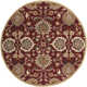 Arden Handmade Wool Burgundy Rug