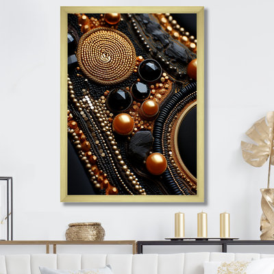 «Black Citrine Sunburst Geode I», art mural pierre géode