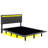 Innovative Modern LED-Lit Upholstered Floating Bed Frame-617562272-617562273
