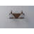 Textured Coffee Bronze Vanity Lights With Clear Glass Shade-331994934-302156045