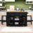 Cheryllynne 3-Piece Kitchen Island Set with Built-in Charging Station, Expandable Countertop and Two Bar Stools-1158647968