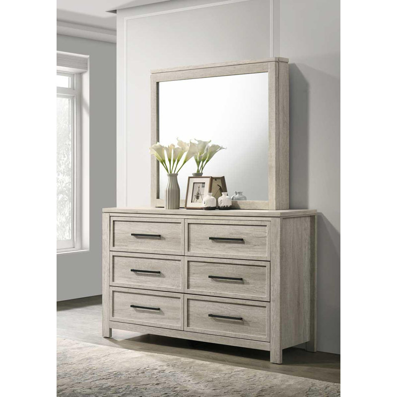 Miroir blanc antique