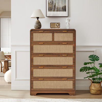 Moredn Boho Design  Dresser with 5 Drawer 