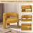 33" Wide Upholstered Modern 3-Legs Barrel Accent Chair-270776892