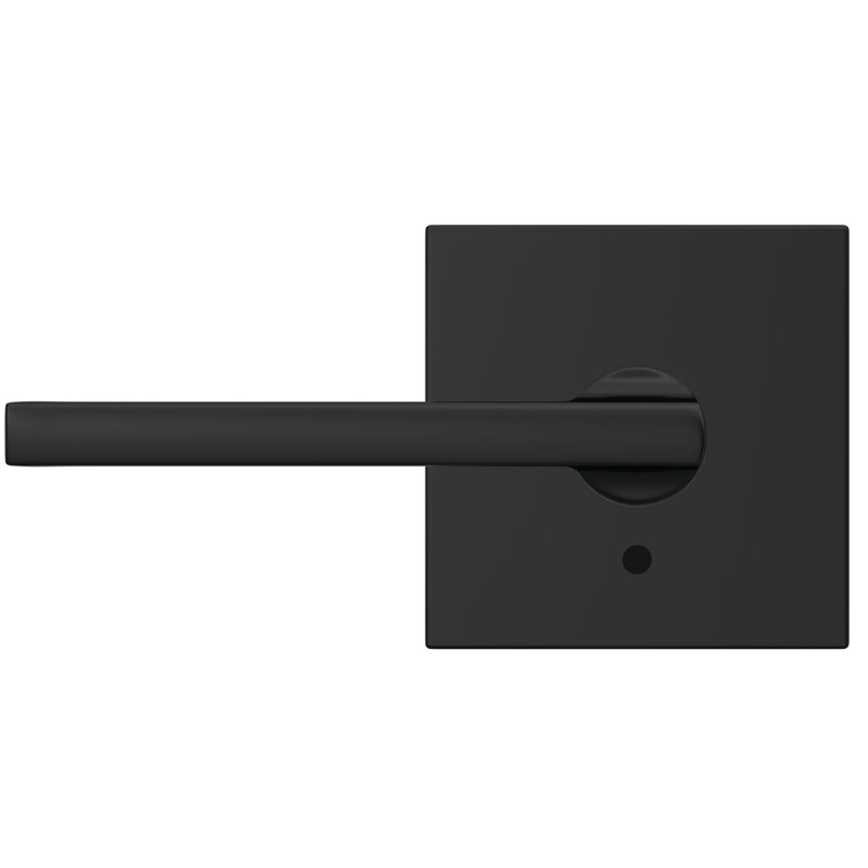 Custom Latitude Non-Turning Lever with Collins Trim, Matte Black