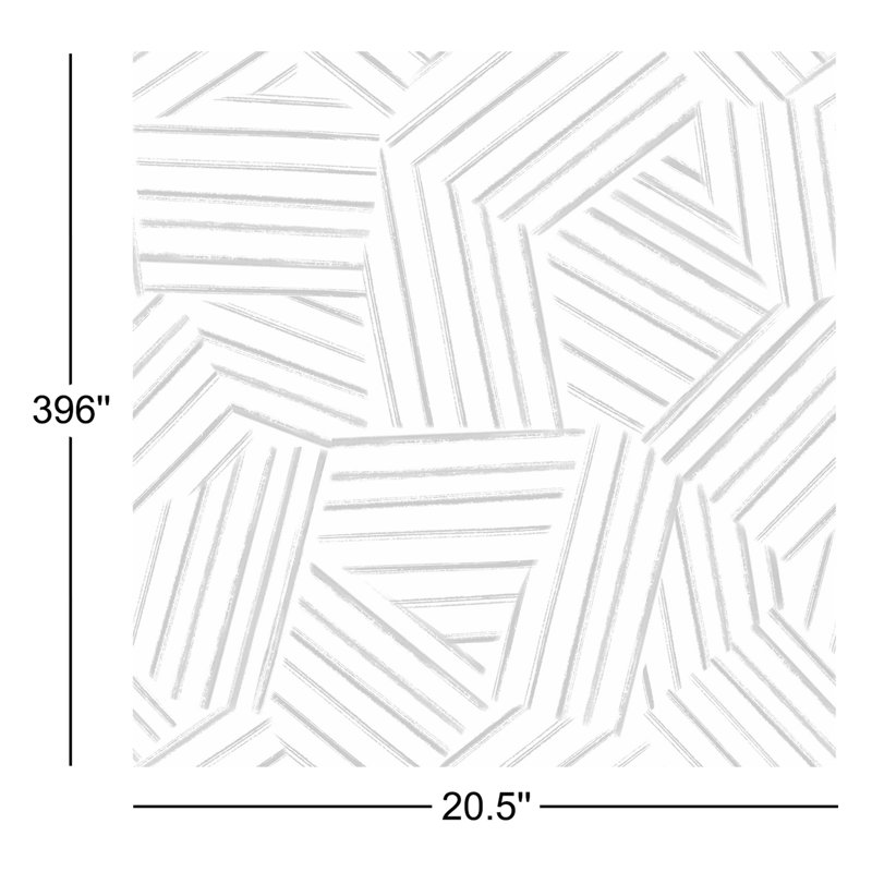 Rouleau de papier peint L 33 pi x l 20,5 po Molly Helene Lines, Bleu