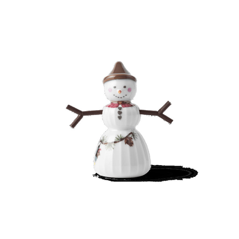 Hammershoi Christmas Snowgirl H 3.1" White W. Deco