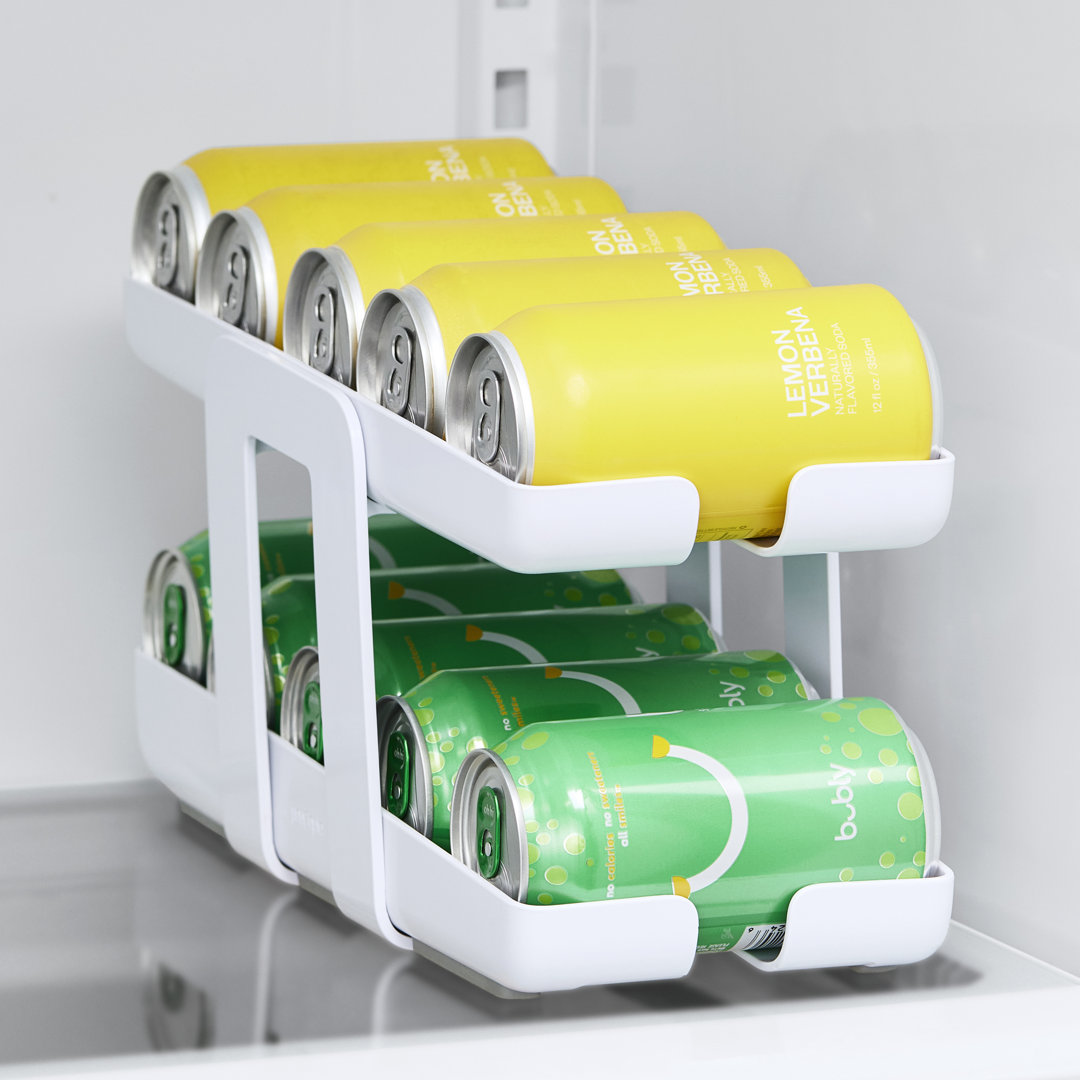 YouCopia RollDown Beverage Can Dispenser, Space-Saving 2-Tier Drink Organizer for Fridge Storage YouCopia®