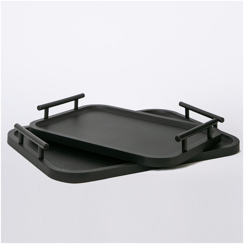 Termonde Wood Tray, 2" H x 9.5" W x 13.5" D