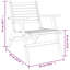 Chaise de patio avec coussin Jacia Acacia