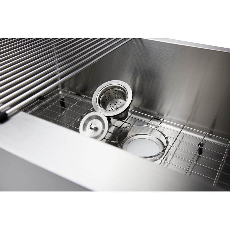 33'' L Single Bowl Stainless Steel Kitchen Sink